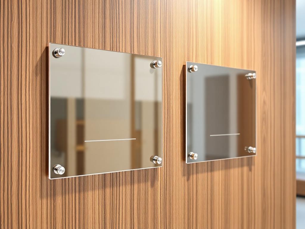 Identificación en acrílico — Corporativo, proyecto de Color Digital